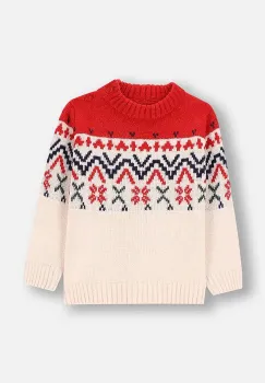Coccodrillo pulover bebe culoarea bej, ELEGANT BABY BOY imagine
