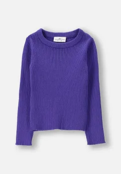 Coccodrillo pulover copii culoarea violet, light, RAVE GIRL KIDS imagine