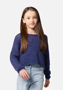 Coccodrillo pulover de bumbac pentru copii light, COSMIC GIRL JUNIOR imagine