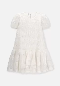 Coccodrillo rochie fete culoarea bej, mini, evazati imagine