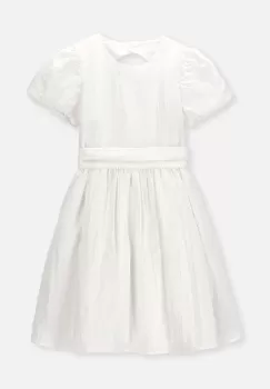 Coccodrillo rochie fete culoarea bej, mini, evazati imagine