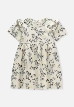 Coccodrillo rochie fete culoarea bej, mini, evazati imagine