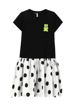 Coccodrillo rochie fete culoarea negru, mini, drept imagine