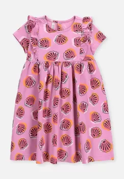 Coccodrillo rochie fete culoarea roz, mini, evazati imagine