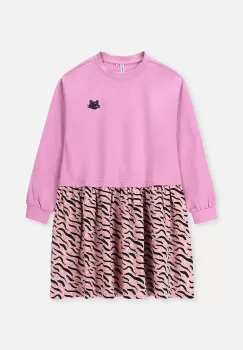 Coccodrillo rochie fete culoarea roz, mini, evazati imagine