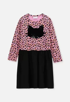 Coccodrillo rochie fete culoarea roz, mini, evazati imagine