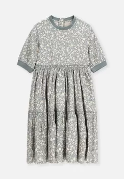 Coccodrillo rochie fete culoarea verde, mini, evazati imagine