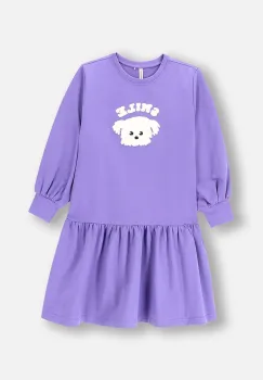 Coccodrillo rochie fete culoarea violet, mini, evazati, ACADEMY GIRL KIDS imagine