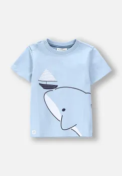 Coccodrillo tricou bebe cu imprimeu, HOLIDAY SPLASH BOY NEWBORN imagine