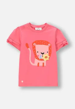 Coccodrillo tricou bebe culoarea roz, TROPICAL STORY GIRL NEWBORN imagine