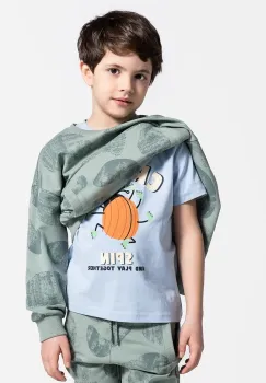 Coccodrillo tricou copii cu imprimeu, SAGE TIME BOY KIDS imagine