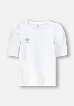 Coccodrillo tricou copii culoarea alb, ELEGANT JUNIOR GIRL imagine