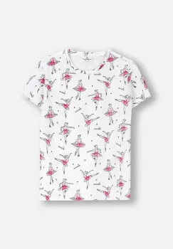 Coccodrillo tricou copii culoarea alb, EVERYDAY GIRL A imagine