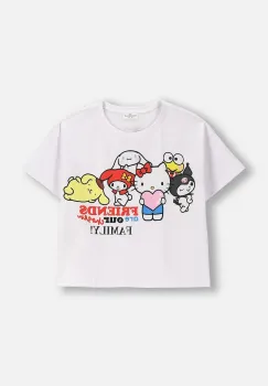 Coccodrillo tricou copii culoarea alb, LICENCE GIRL imagine