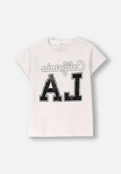Coccodrillo tricou copii culoarea bej, EVERYDAY GIRL A imagine