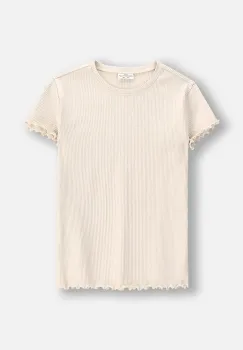 Coccodrillo tricou copii culoarea bej, EVERYDAY GIRL imagine
