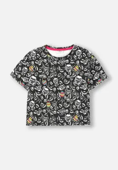 Coccodrillo tricou copii culoarea negru, LICENCE GIRL imagine