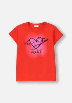 Coccodrillo tricou copii culoarea rosu, EVERYDAY GIRL A imagine