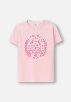 Coccodrillo tricou copii culoarea roz, EVERYDAY GIRL A imagine
