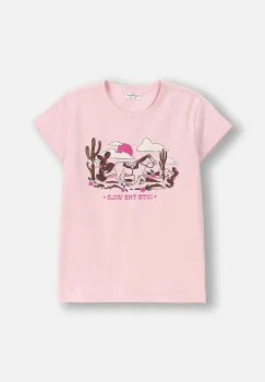 Coccodrillo tricou copii culoarea roz, EVERYDAY GIRL A imagine