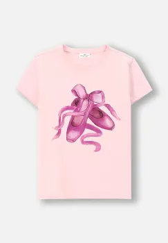 Coccodrillo tricou copii culoarea roz, EVERYDAY GIRL imagine