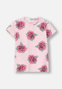 Coccodrillo tricou copii culoarea roz, EVERYDAY GIRL imagine