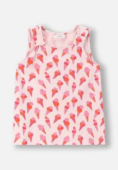 Coccodrillo tricou copii culoarea roz, HOLIDAY SPLASH GIRL KIDS imagine