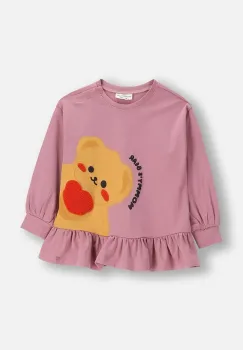 Coccodrillo tricou copii culoarea roz, TEDDY BEAR GIRL NEWBORN imagine