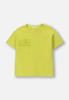Coccodrillo tricou copii culoarea verde, CRAFT PUNK GIRL JUNIOR imagine
