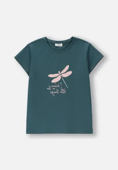 Coccodrillo tricou copii culoarea verde, EVERYDAY GIRL A imagine