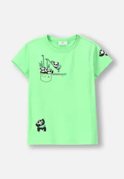 Coccodrillo tricou copii culoarea verde, EVERYDAY GIRL imagine