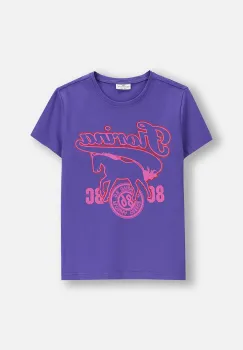 Coccodrillo tricou copii culoarea violet, EVERYDAY GIRL A imagine