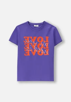 Coccodrillo tricou copii culoarea violet, EVERYDAY GIRL A imagine