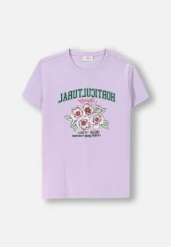 Coccodrillo tricou copii culoarea violet, EVERYDAY GIRL A imagine