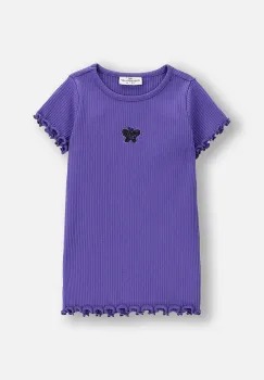 Coccodrillo tricou copii culoarea violet, RAVE GIRL KIDS imagine