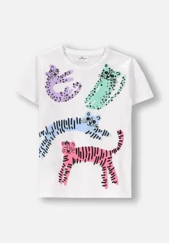Coccodrillo tricou culoarea alb, EVERYDAY GIRL imagine