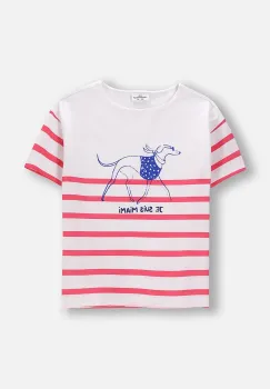 Coccodrillo tricou culoarea alb, FLOWER PARADISE GIRL JUNIOR imagine