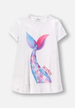 Coccodrillo tricou culoarea alb, INSIDE OCEAN GIRL KIDS imagine