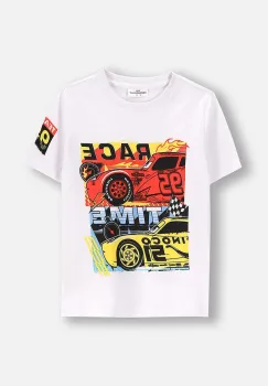 Coccodrillo tricou culoarea alb, LICENCE BOY imagine