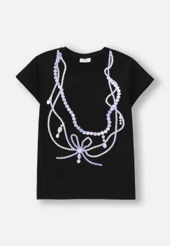 Coccodrillo tricou culoarea negru, EVERYDAY GIRL imagine