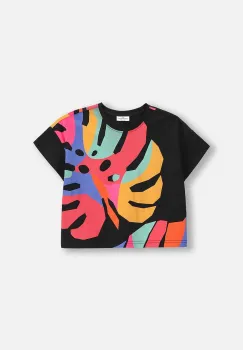 Coccodrillo tricou culoarea negru, TROPICAL STORY GIRL JUNIOR imagine