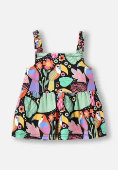 Coccodrillo tricou culoarea negru, TROPICAL STORY GIRL KIDS imagine