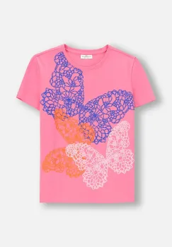 Coccodrillo tricou culoarea roz, EVERYDAY GIRL imagine