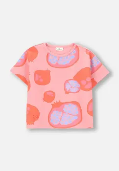 Coccodrillo tricou culoarea roz, TROPICAL STORY GIRL KIDS imagine