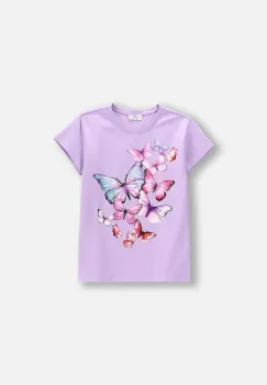 Coccodrillo tricou culoarea violet, EVERYDAY GIRL imagine