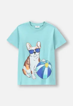 Coccodrillo tricou de bumbac pentru copii cu imprimeu, EVERYDAY BOY imagine