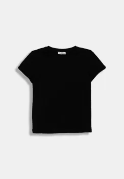 Coccodrillo tricou de bumbac pentru copii culoarea alb, BASIC GIRL imagine