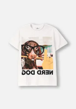 Coccodrillo tricou de bumbac pentru copii culoarea alb, cu imprimeu, EVERYDAY BOY A imagine