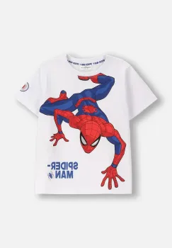 Coccodrillo tricou de bumbac pentru copii culoarea alb, cu imprimeu, LICENCE BOY imagine