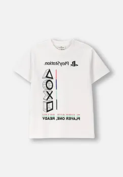 Coccodrillo tricou de bumbac pentru copii culoarea alb, cu imprimeu, LICENCE BOY imagine